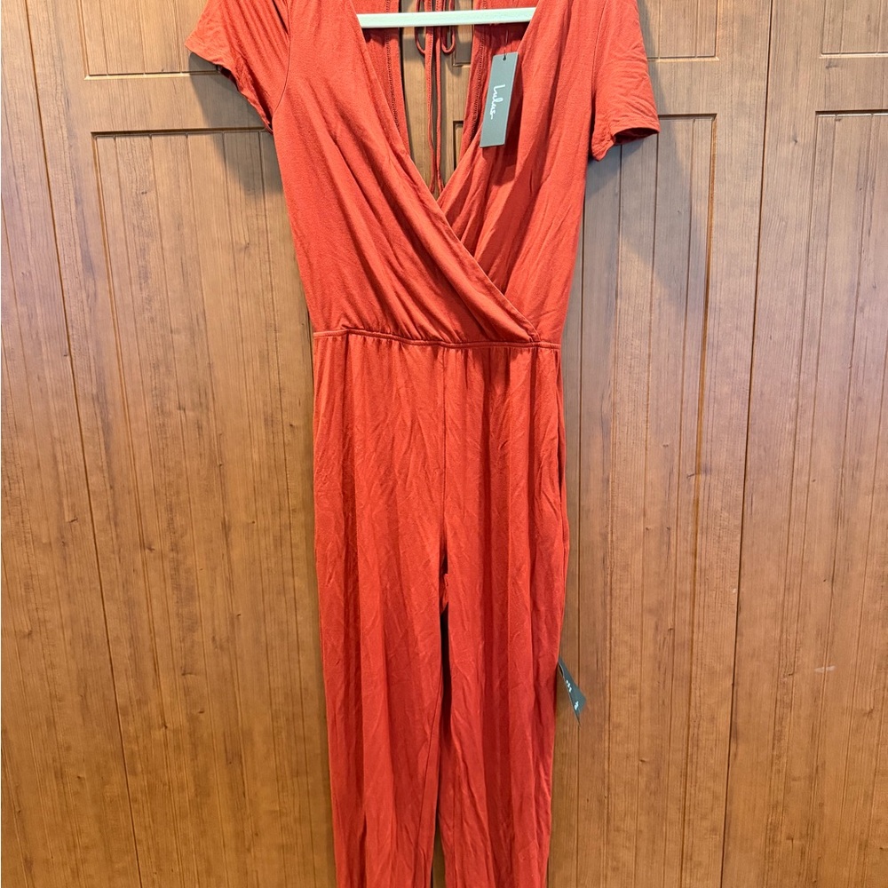 Lulu's Red Jumpsuit